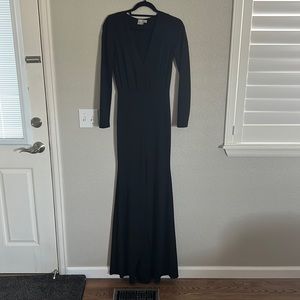 ASOS Floor length Long Sleeve Black dress